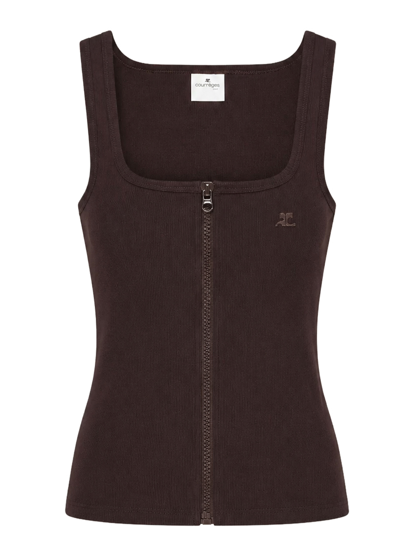 [Courreges] Tank top FW26 426JTS299JS01941983 CHOCOLATE