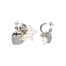 [JUSTINE CLENQUET] Earring FW26 ABBEYEARRINGSPALLADIUM