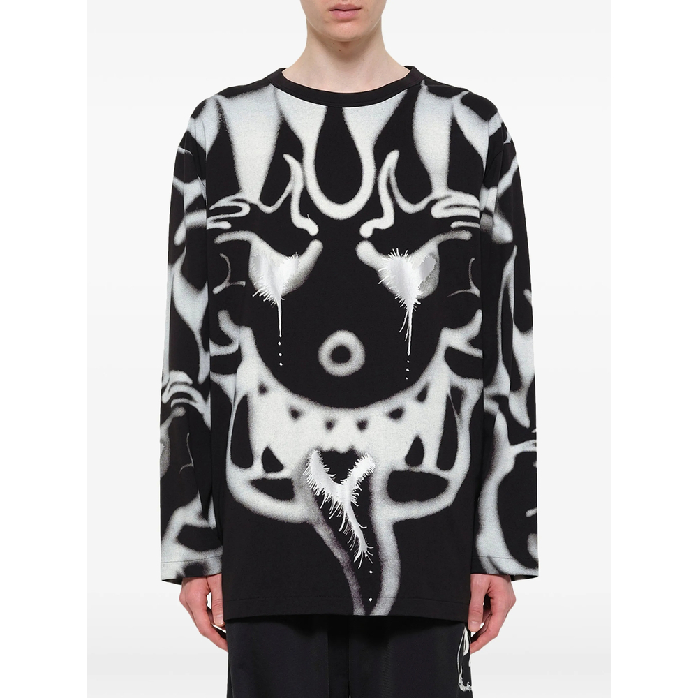 [Y-3] T-shirts Long Sleeve FW26 KQ8582  BLACK