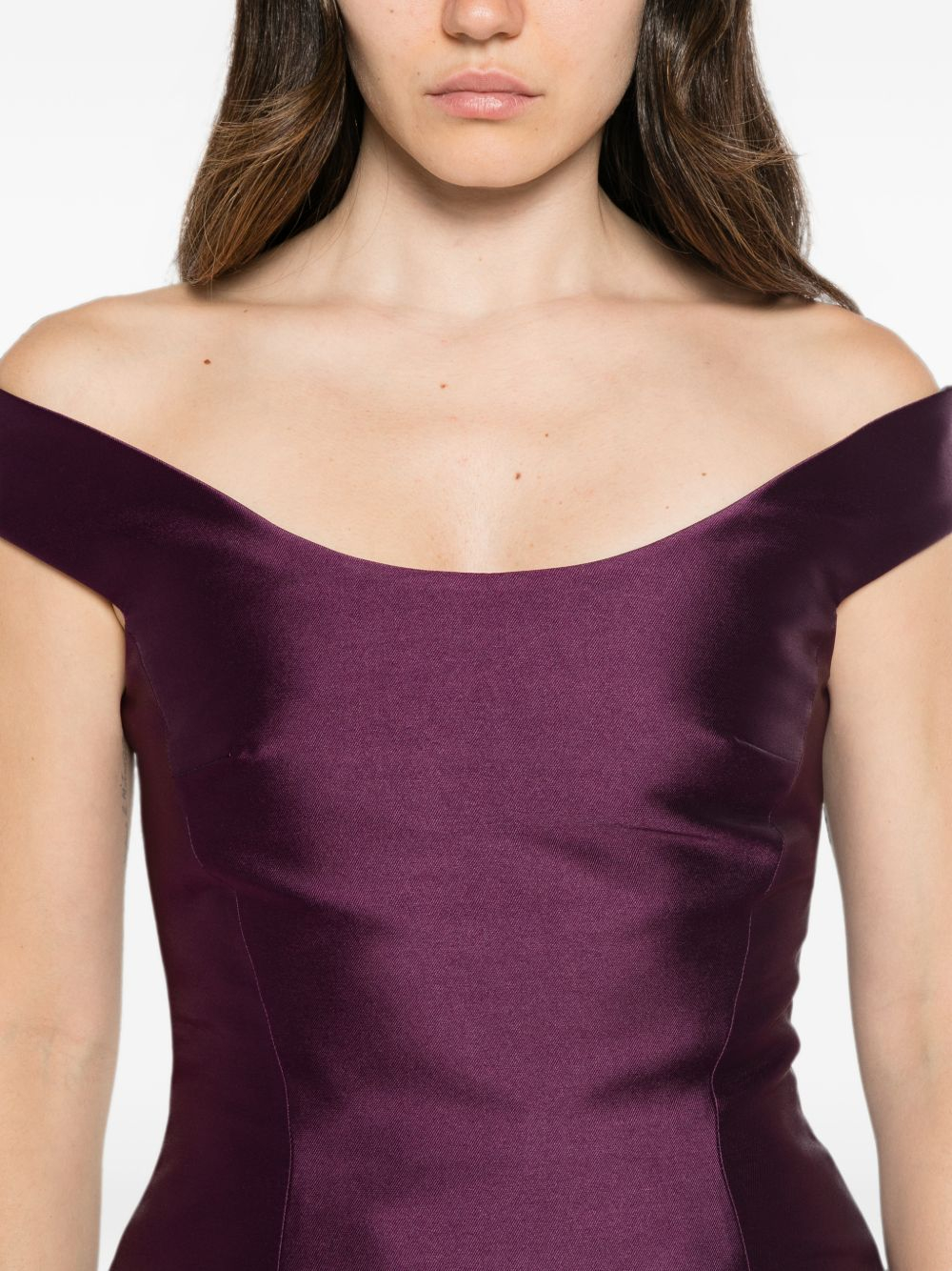 [Solace London] Sleeveless dress FW26 OS49024DAMSON