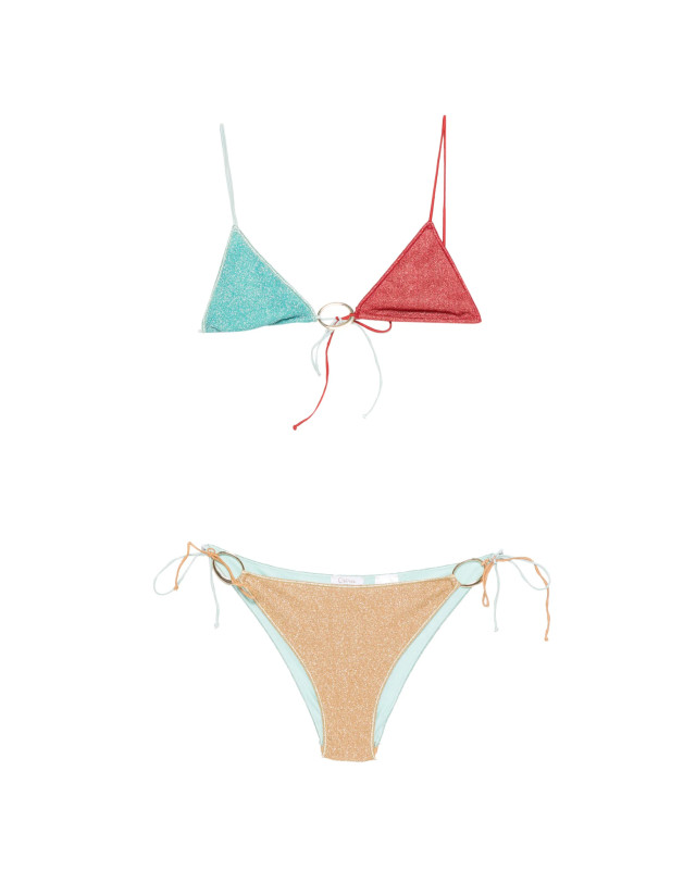 [OSEREE] Swimsuit FW26 LGF246SEA TURQUOISE-CORAL-GOLD