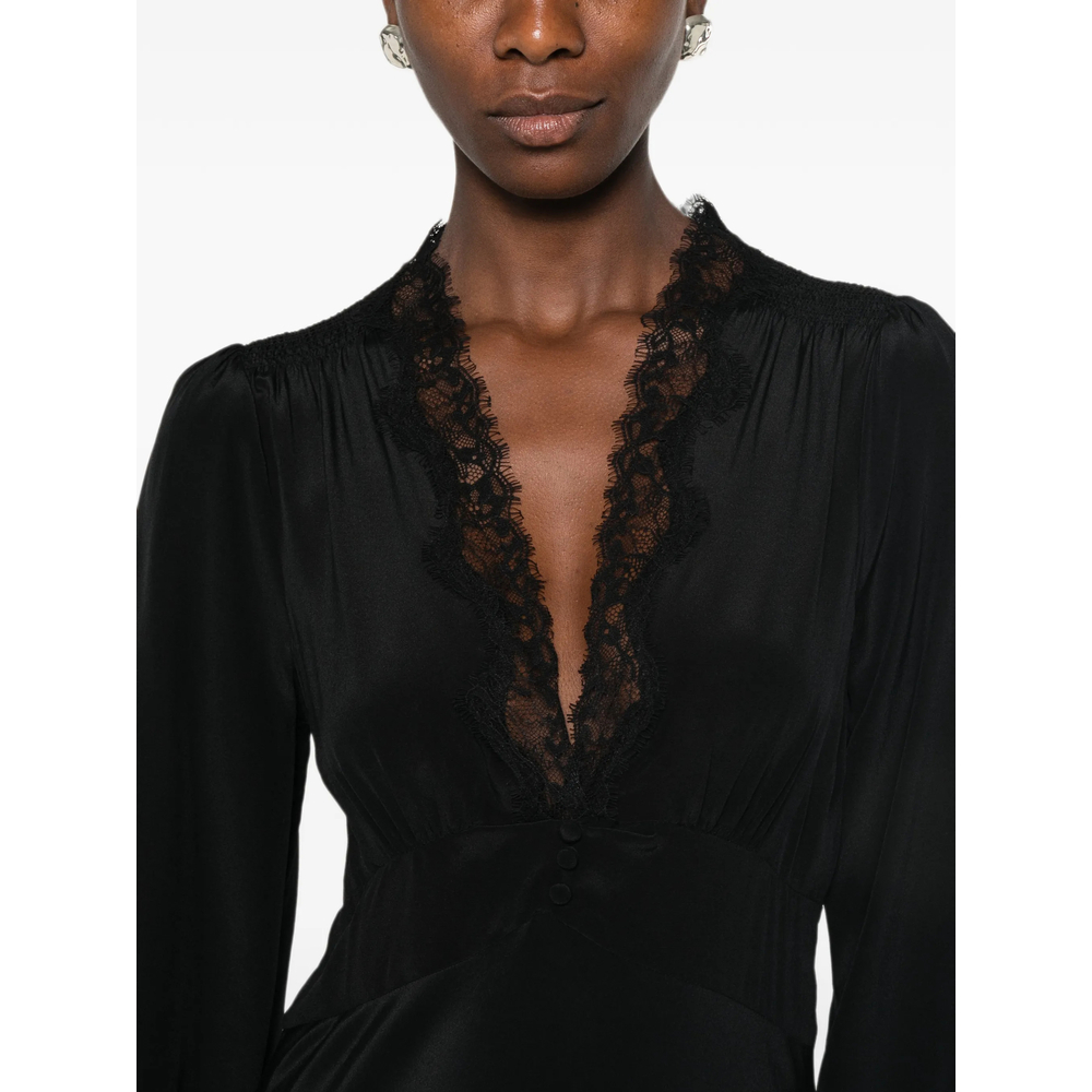 [Rixo] Long sleeve dress FW26 EMORY  BLACK