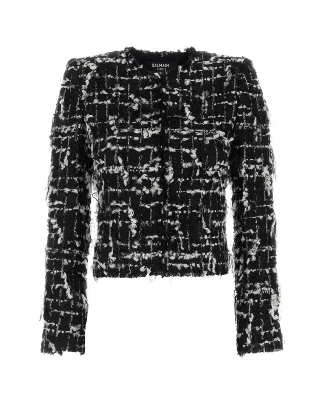 [Balmain] Tweed jacket FW26 HF1SC311XM09 EAB