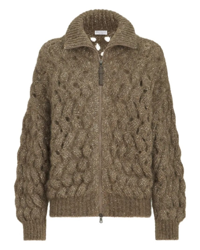 [Brunello Cucinelli] Cardigan FW26 MNT347516CLE69 BROWN