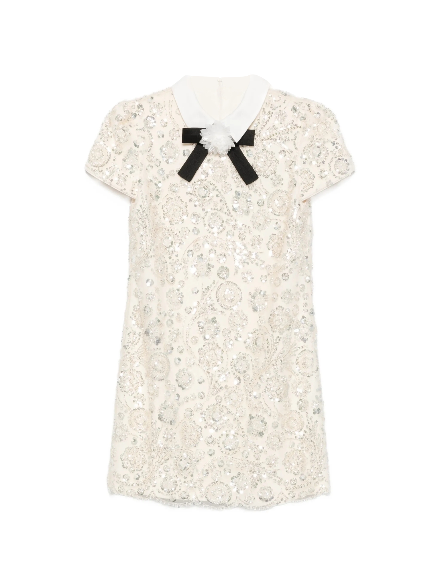 [Self - portrait] Short sleeve dress FW26 AW26-019SCCREAM