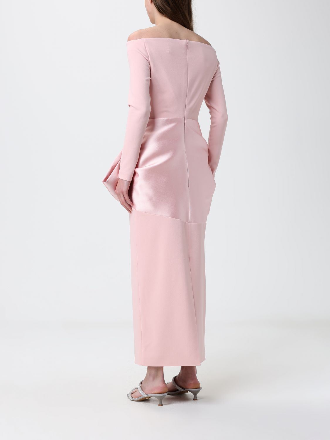 [Solace London] Long sleeve dress SS26 OS47050 CAMELLIAPINK
