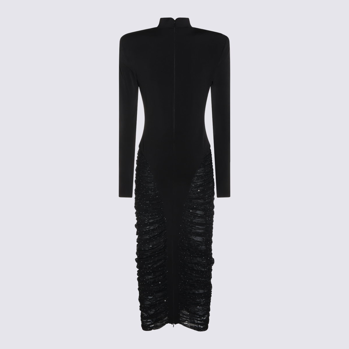 [NISSA] Long sleeve dress FW26 RS16715BLACK