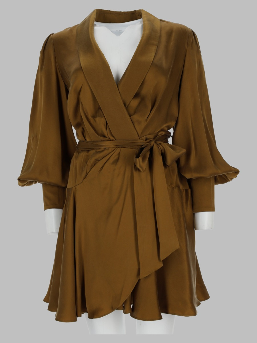 [Zimmermann] Long sleeve dress FW26 8067DF26R_KHA