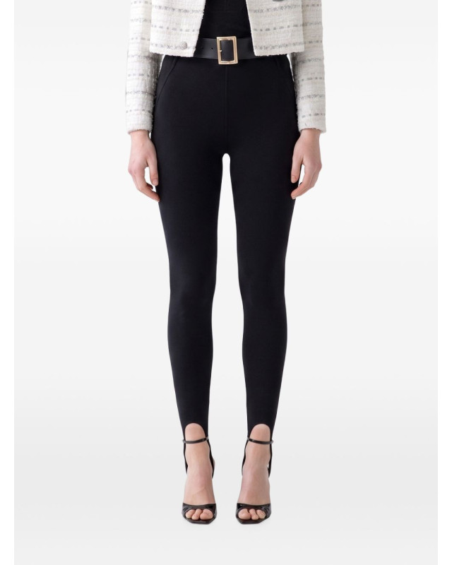 [Self - portrait] Leggings FW26 AW26-174P-BBLACK
