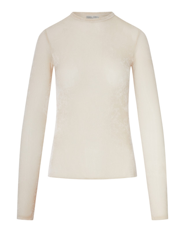 [Forte Forte] T-shirts Long Sleeve FW26 15390F50M0007 PLATINO
