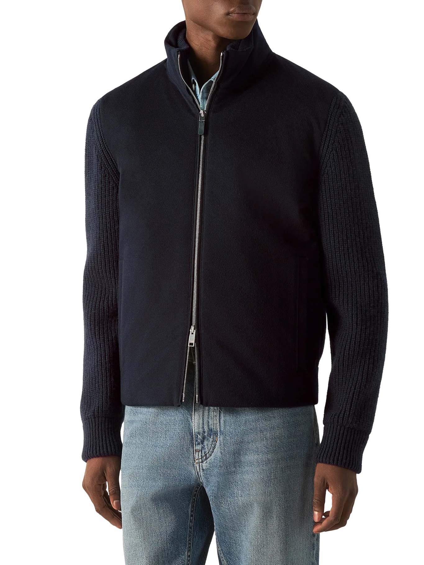 [ZEGNA] Cardigan FW26 UIK58A4ICT157B09 NAVY BLUE