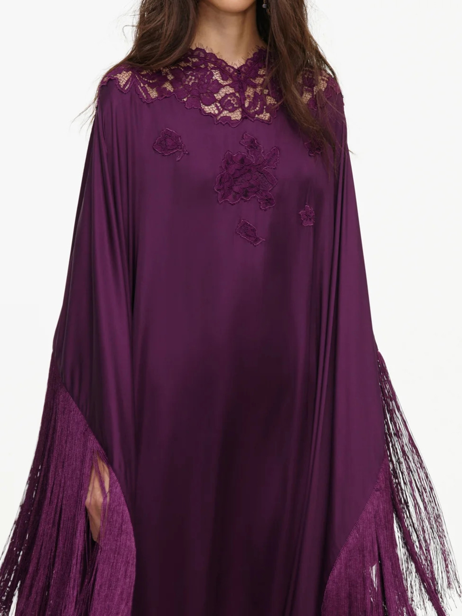 [SELF PORTRAIT] Long sleeve dress FW26 AW26038XPUPURPLE