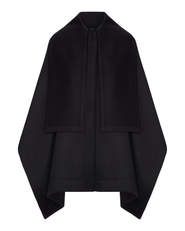 [Giorgio Armani] Cape FW26 GW004425TE20107UC001 BLACK