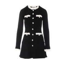 [SELF PORTRAIT] Long sleeve dress FW26 099SBLACK