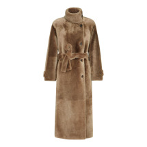 [Brunello Cucinelli] Mouton jacket FW26 MPMRA9794C9807 TAUPE