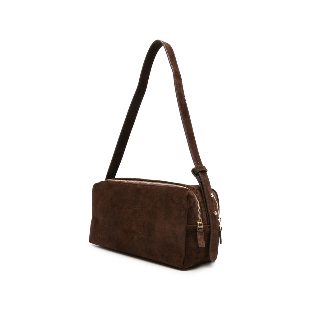 [ELLEME] Shoulder bag FW26 TROUSSE SUEDE BROWN