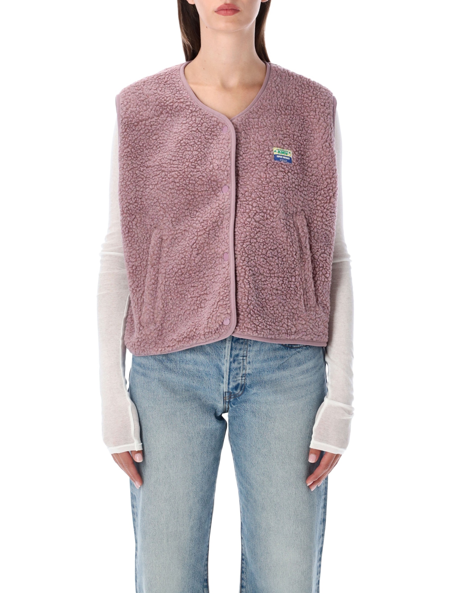 [American Vintage] Vest FW26 HOK16BPRUNELLE C