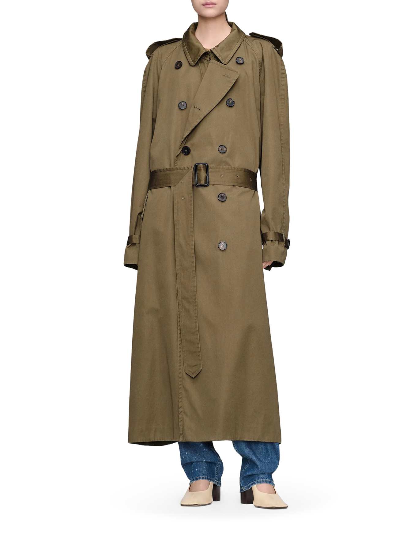 [Maison Margiela] Trench Coat FW26 S51AH0209M35241727 MILITARY GREEN