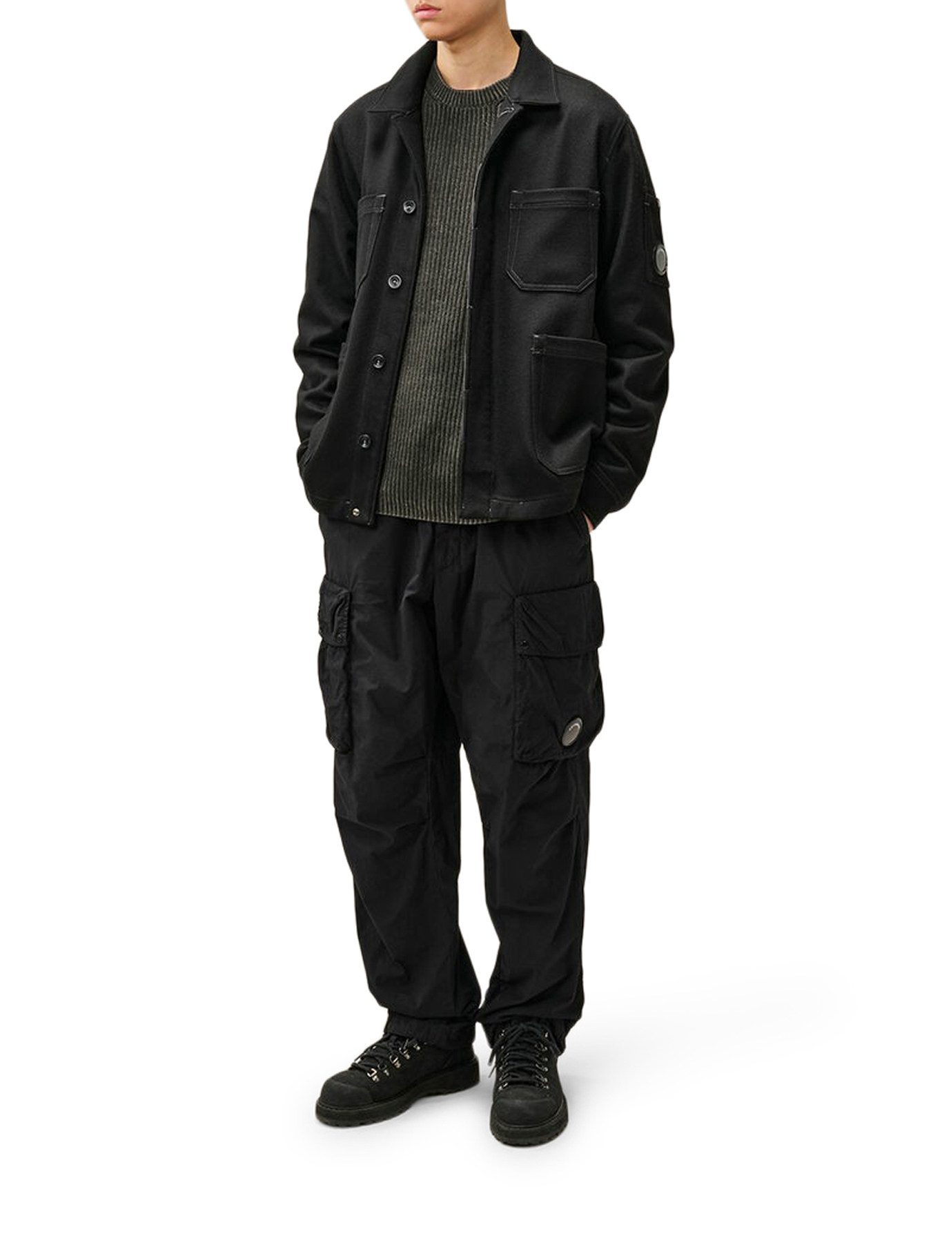 [C.P.COMPANY] Casual Jacket FW26 21CMOS260A110804A999 BLACK