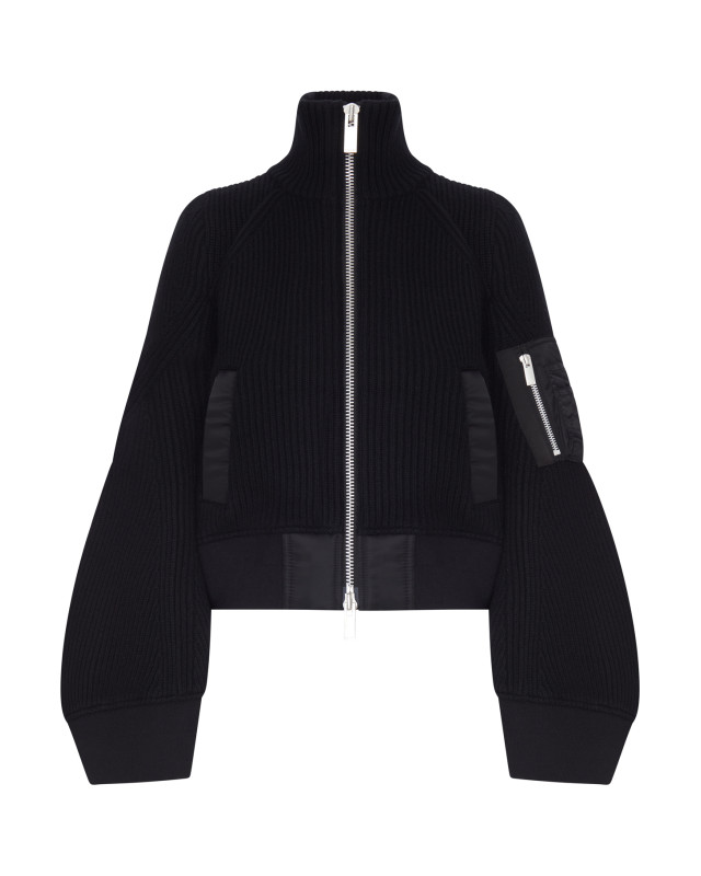 [Sacai] Bomber jacket FW26 2608585001 BLACK