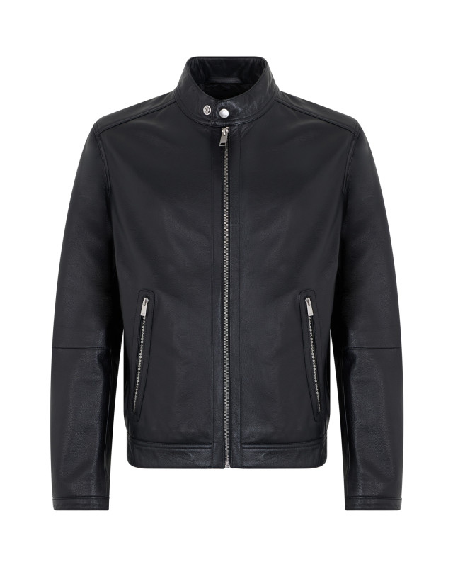 [BOSS] Leather Jacket FW26 50564586_001