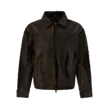 [Giorgio Brato] Leather Jacket FW26 GU27F28005BCHTMORO