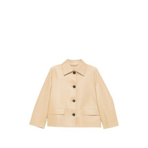 [TOTEME] Leather Jacket FW26 263-WRO0329 LE0056-378 CHAI