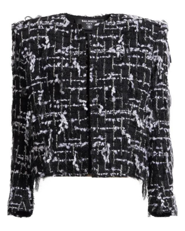[Balmain] Tweed jacket FW26 HF1SC311XM09-EAB