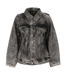 [Marques Almeida] Denim Jacket FW25 AW25JK0245DNMBKABLACK ACID WASH