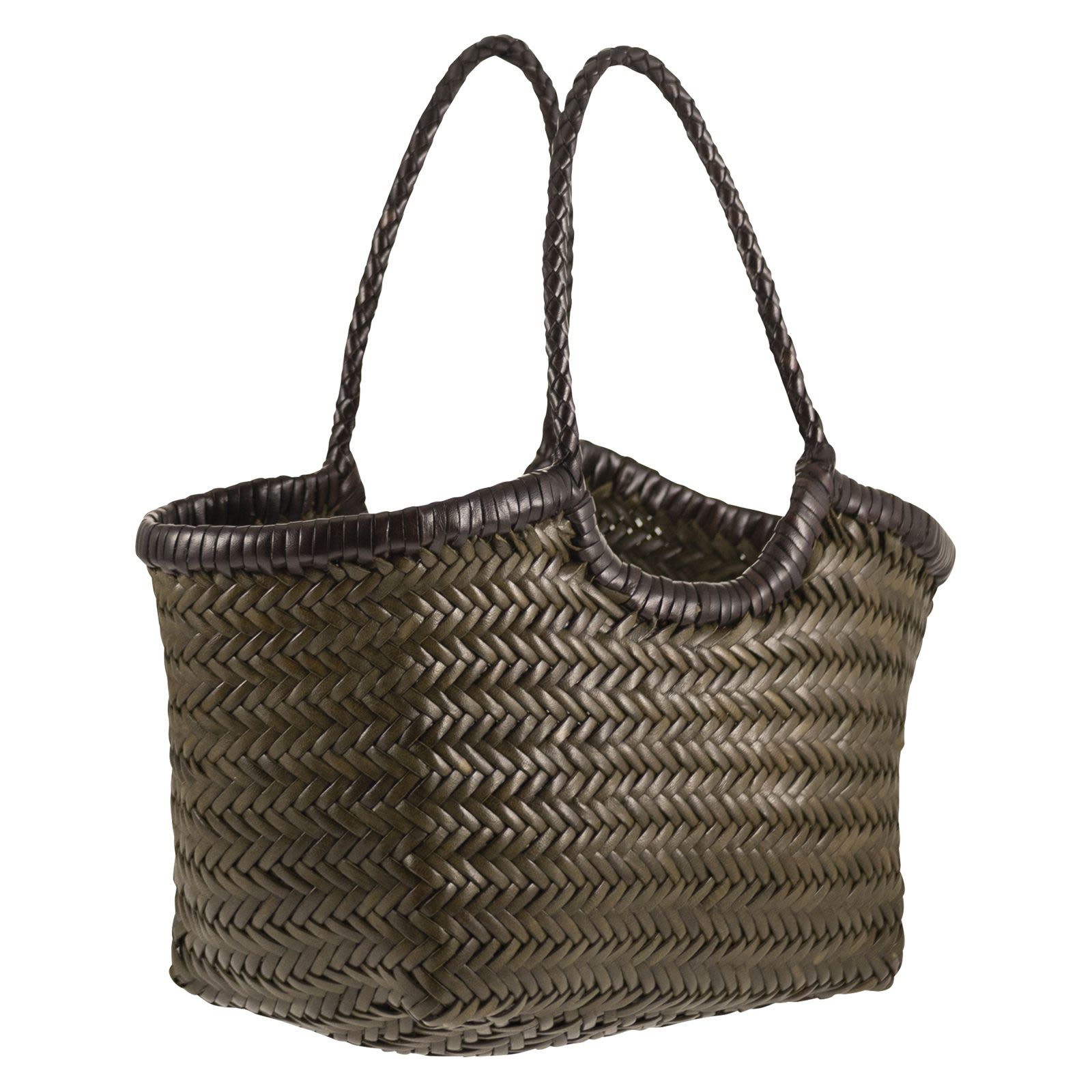 [Dragon] Tote bag CO 8829BI KHAKI/DARK BROWN