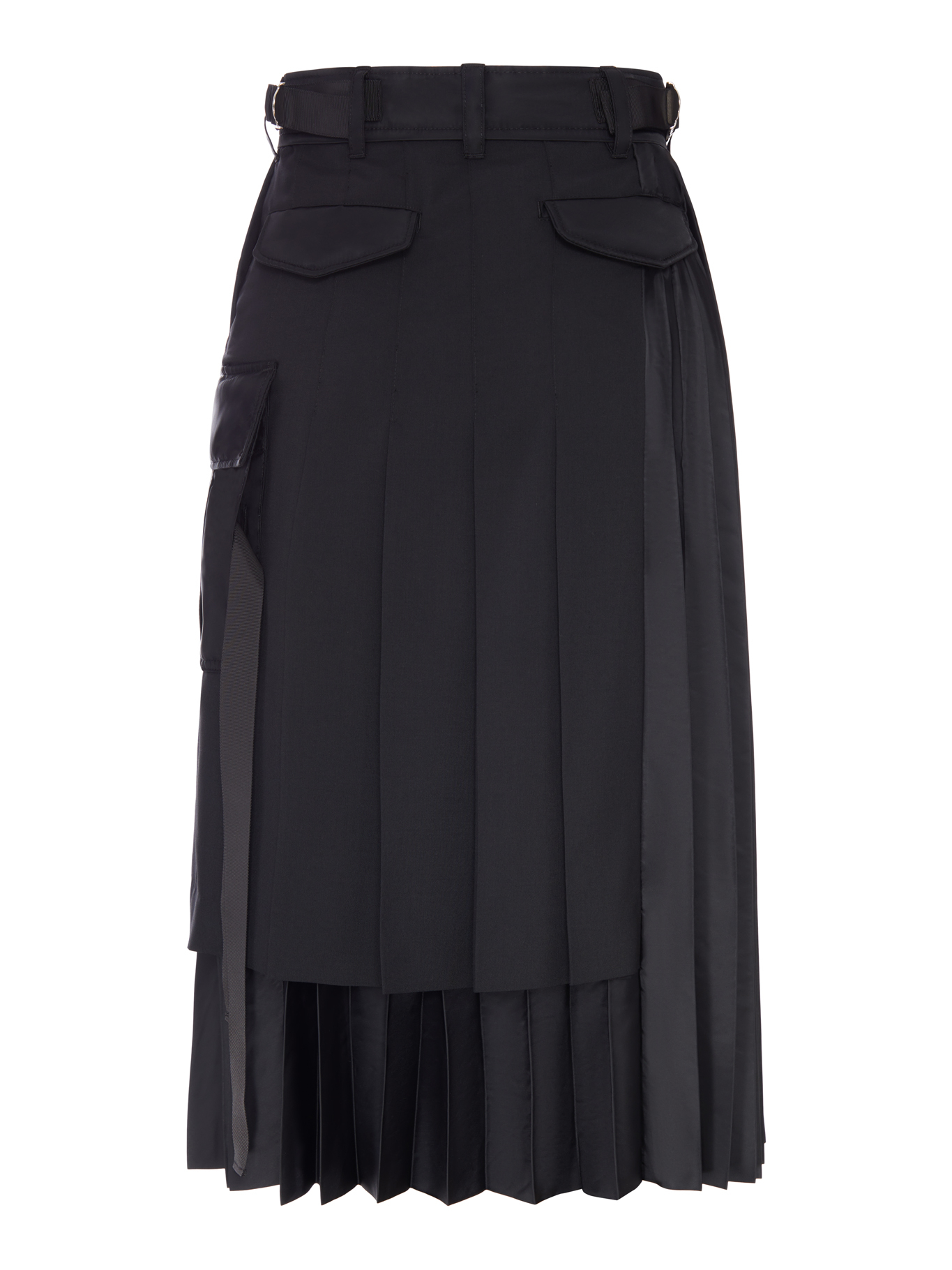 [Sacai] Midi skirt FW26 2608569001 BLACK