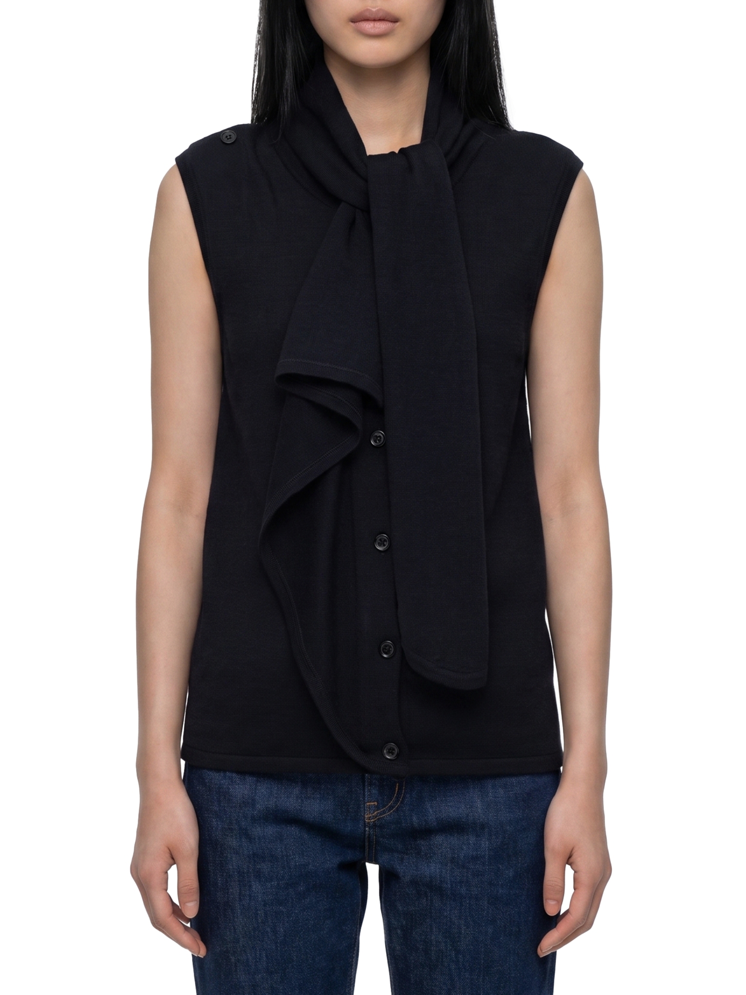 [LEMAIRE] T-shirts Sleeveless FW26 PO0053_LK1063_BK999