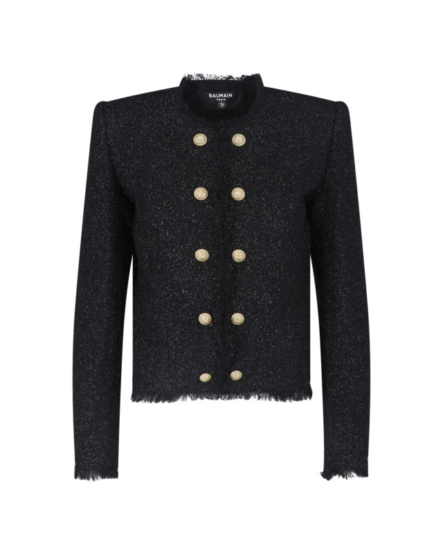 [Balmain] Tweed jacket FW26 HF1SM620WD650PA