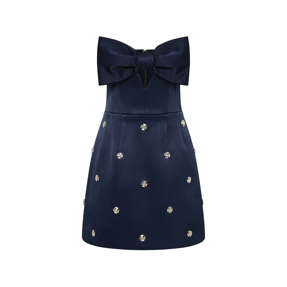 [Rebecca Vallance] Sleeveless dress FW26 2602-1621  NAVY
