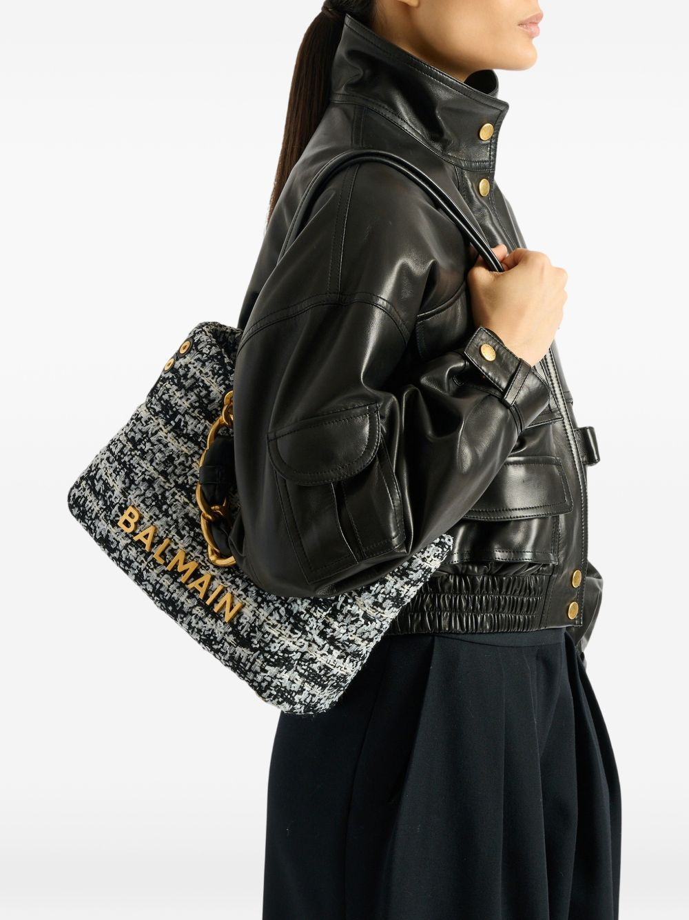 [Balmain] Shoulder bag FW26 HN1FD871TWEEEAB