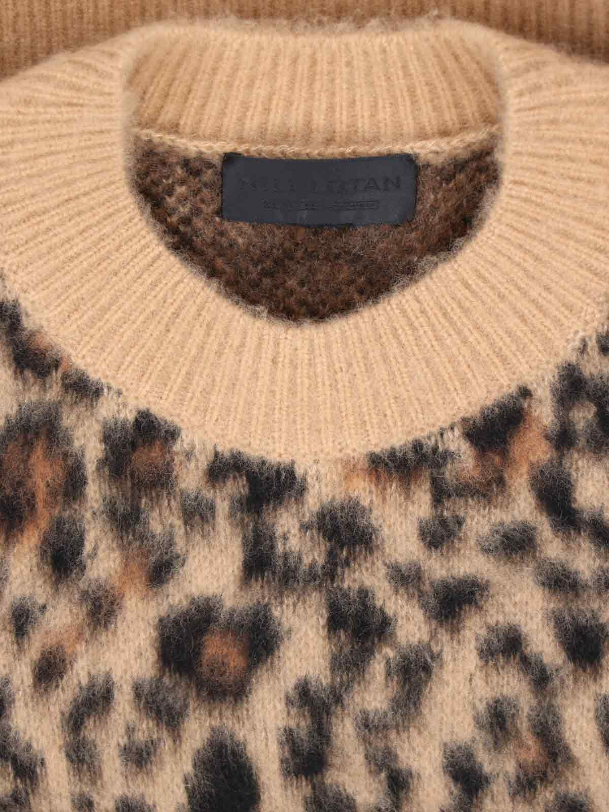 [Nili Lotan] Knitwear SS26 81542 Y392CAMEL LEOPARD