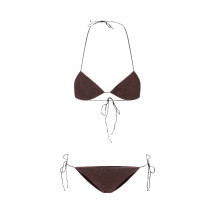[OSEREE] Bikini SS26 LTS601 LUREXCHOCOLATE