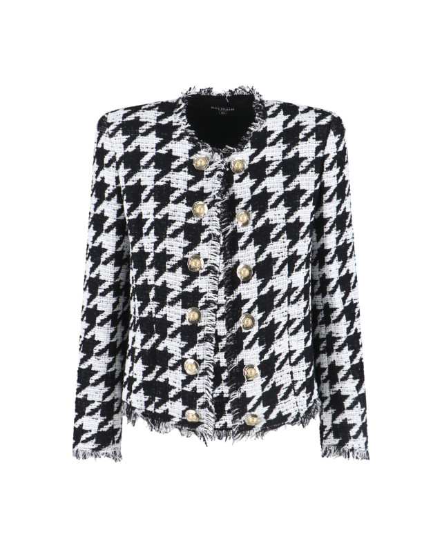 [Balmain] Tweed jacket FW25 FF1SM508CG17GAB