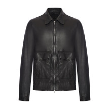 [SALVATORE SANTORO] Leather Jacket SS25 48536UPRAWBLACK