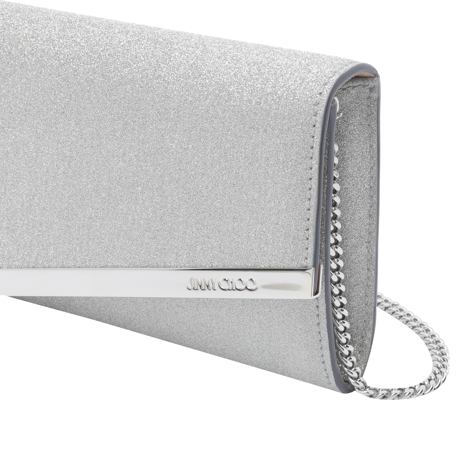 [Jimmy Choo] Clutch bag FW26 EMMIEIGTSILVER