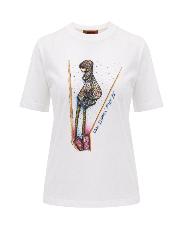 [MISSONI] T-shirts Short Sleeve FW26 DS26WL00BJ00R3S01MA