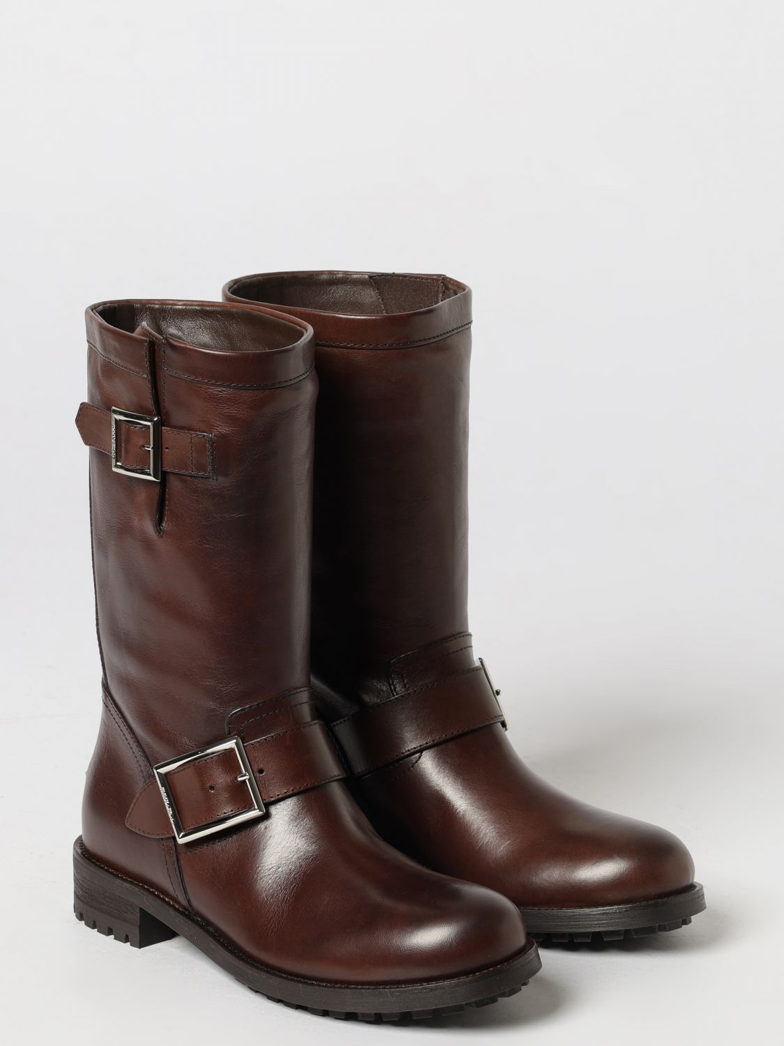 [Jimmy Choo] Boots FW26 BIKERMIDSVH CHOCOLATE