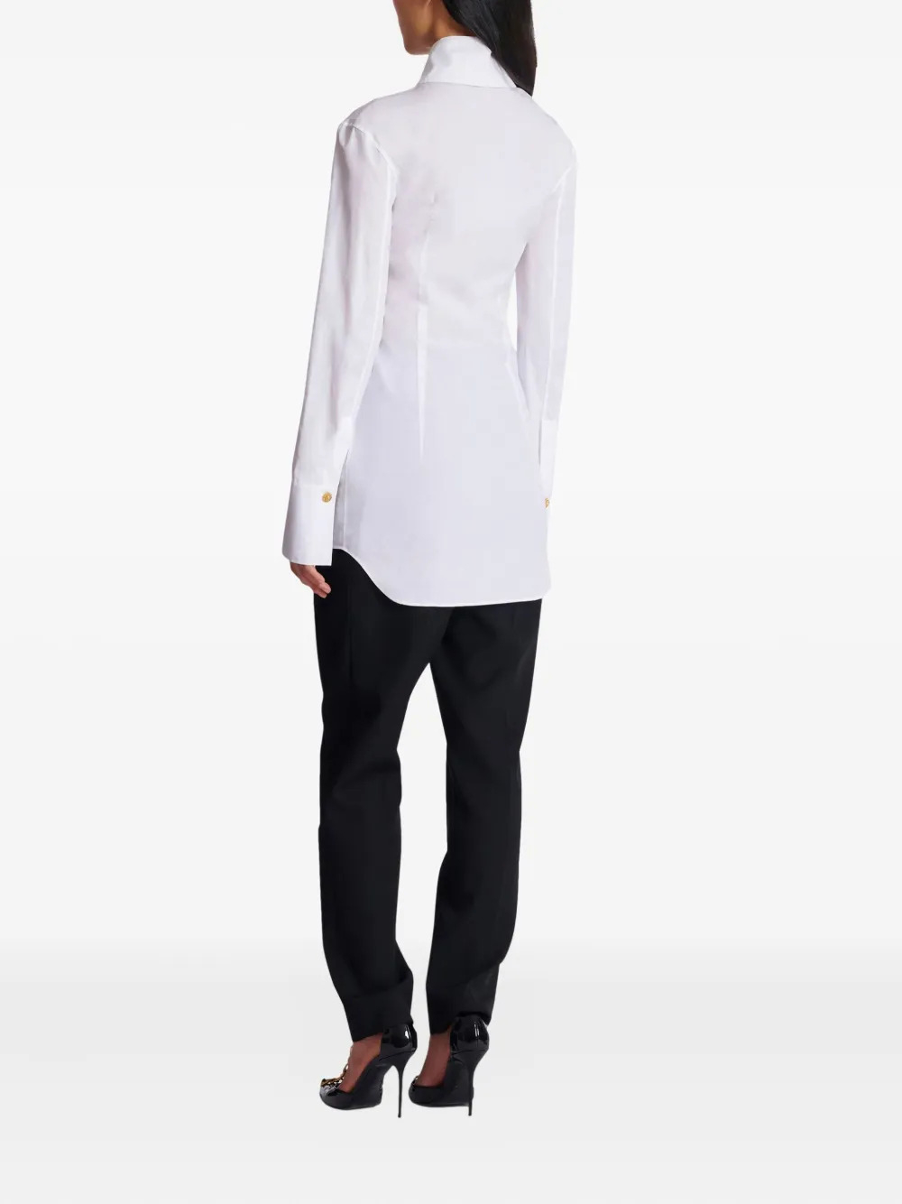 [Balmain] Shirts Long Sleeve SS26 GF1HS460CG220FB