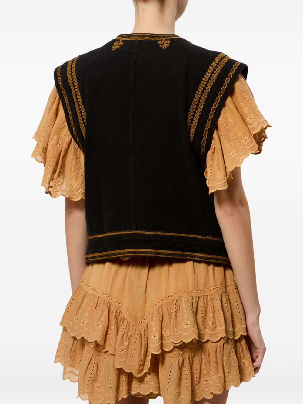 [Marant Etoile] Vest FW26 GI0090FAD3H07E01BK