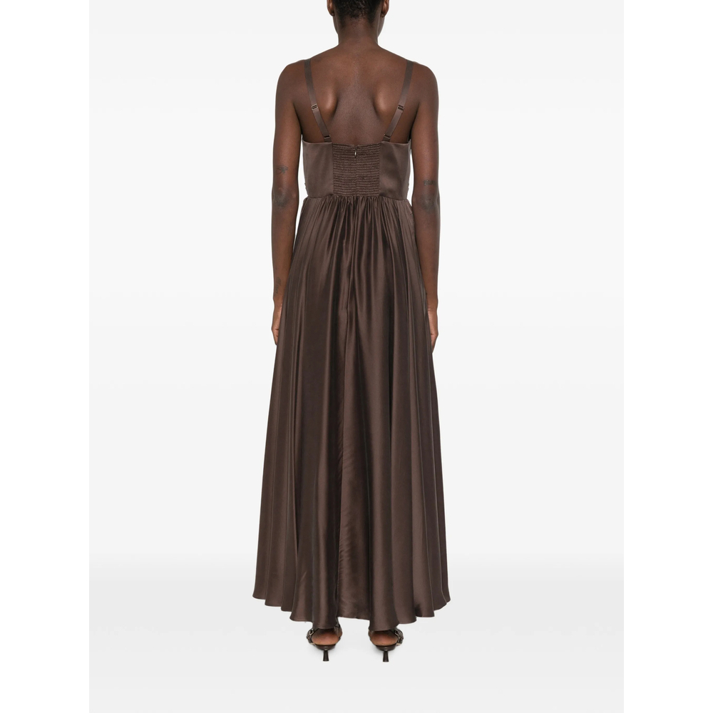 [Zimmermann] Sleeveless dress FW26 5396DF26R  CHOCO