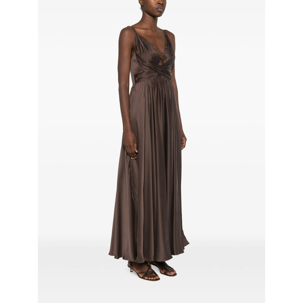 [Zimmermann] Sleeveless dress FW26 5396DF26R  CHOCO