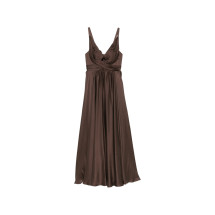 [Zimmermann] Sleeveless dress FW26 5396DF26R  CHOCO