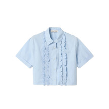 [Miu Miu] Shirts Short Sleeve FW26 MK2045S-OOO10RGF0013