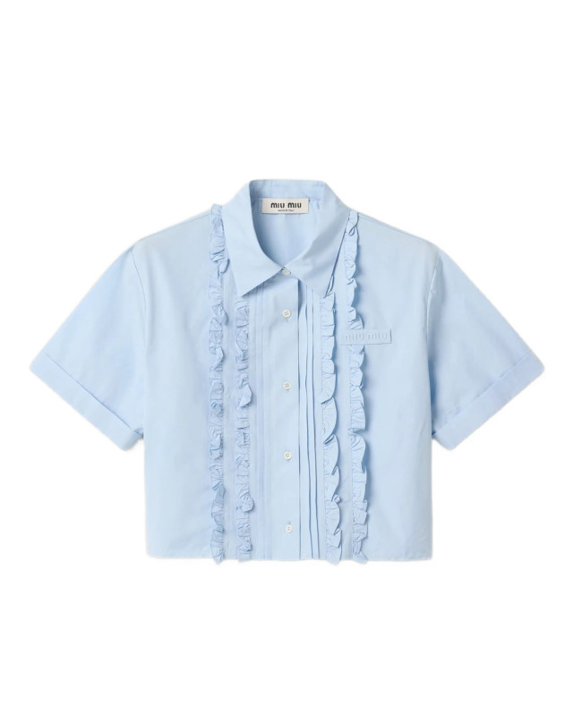 [Miu Miu] Shirts Short Sleeve FW26 MK2045S-OOO10RGF0013
