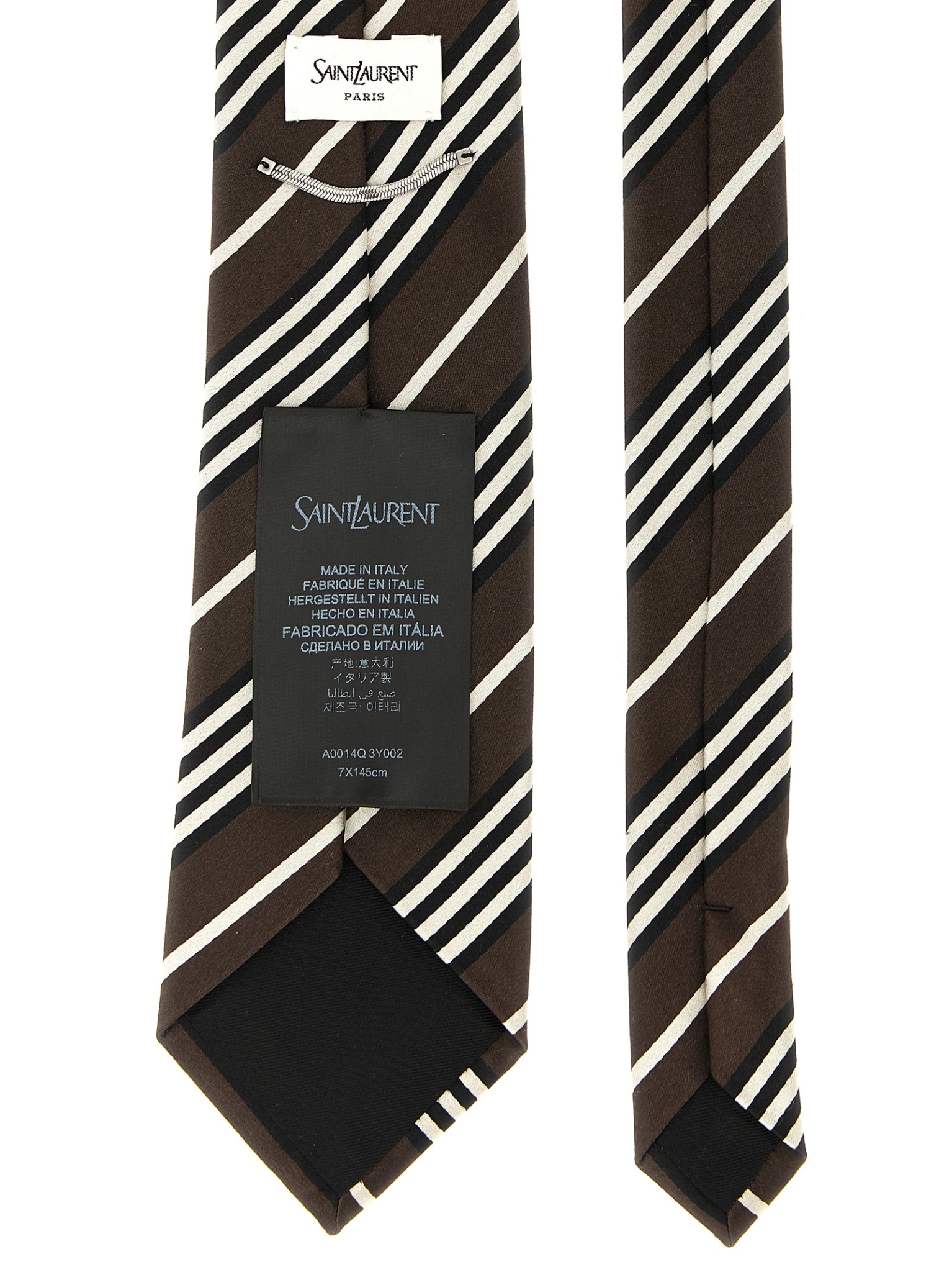 [Saint Laurent] Tie FW26 A0014Q3Y0022578